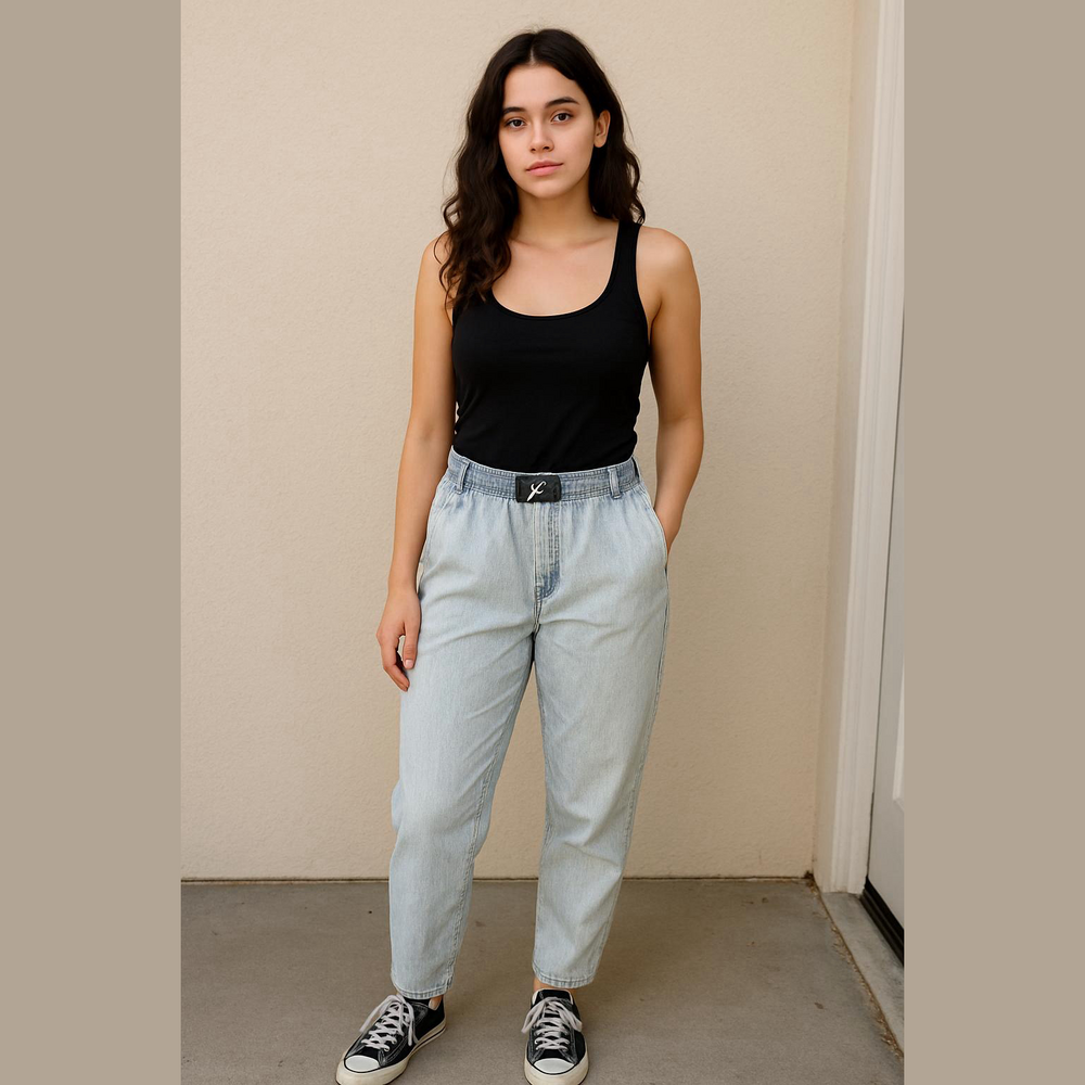 Vintage Acid Washed Jeans Rank Streetwear Denim Jeans unisex jeans - Picture 1 of 10